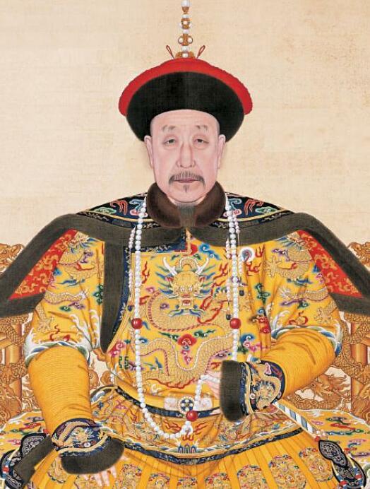 Portrait of the Qianlong Emperor in Court Dress — the ruler who presided over the peak of Qing imperial power and the dynasty's most prosperous era