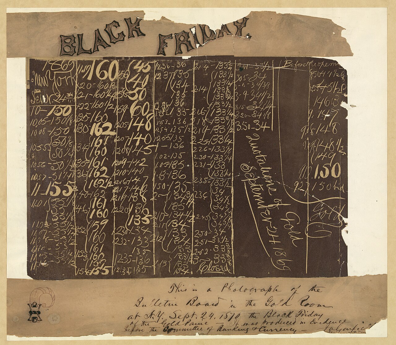 Black Friday 1869 gold panic Wall Street Jay Gould
