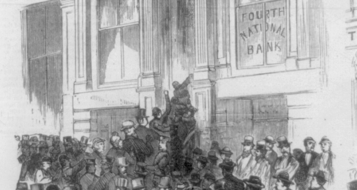 Panic of 1873 bank run Wall Street financial crisis Long Depression