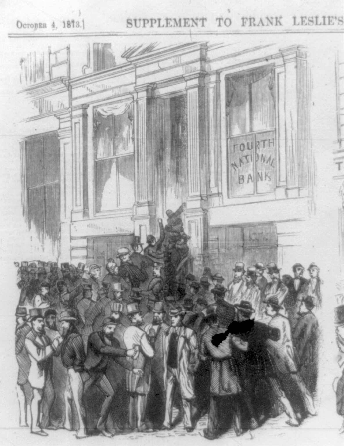 Panic of 1873 bank run financial crisis railroad collapse Gilded Age