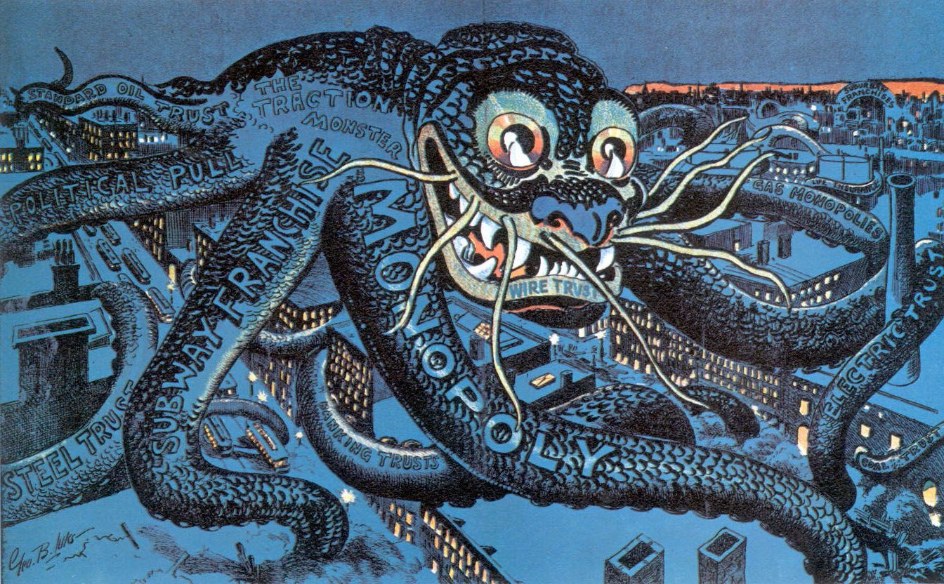 Standard Oil as the octopus — 1899 political cartoon