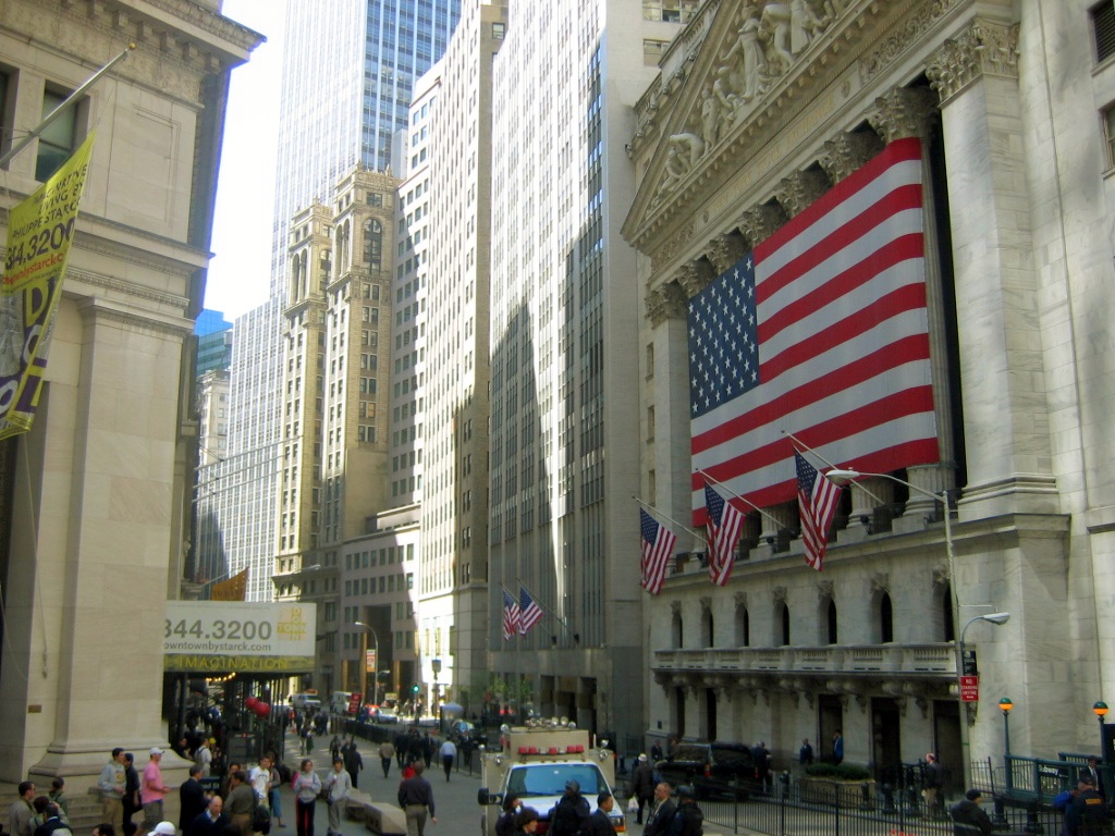 Wall Street New York City financial district banking 19th century