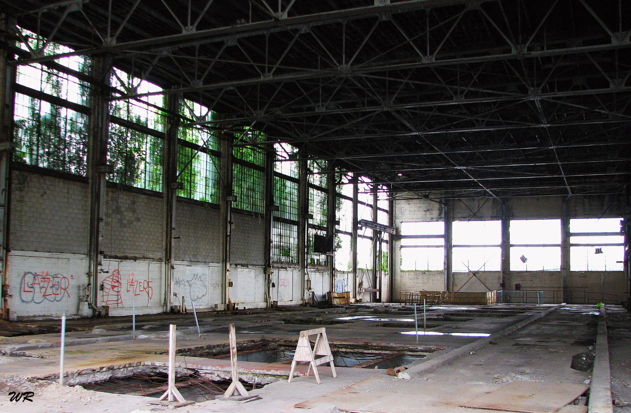 The old Alcoa aluminum plant in Edgewater, New Jersey — one of the early production sites of the Aluminum Company of America