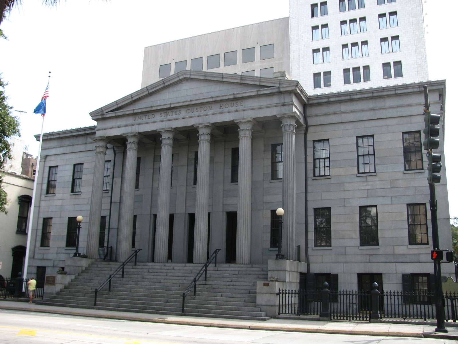 The U.S. Customs House in Savannah — one of the institutions through which tariff revenues flowed and at which the border price advantage of domestic producers was enforced